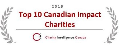 Logo: 2019 Top 10 Canadian Impact Charities (CNW Group/MOISSON MONTREAL)