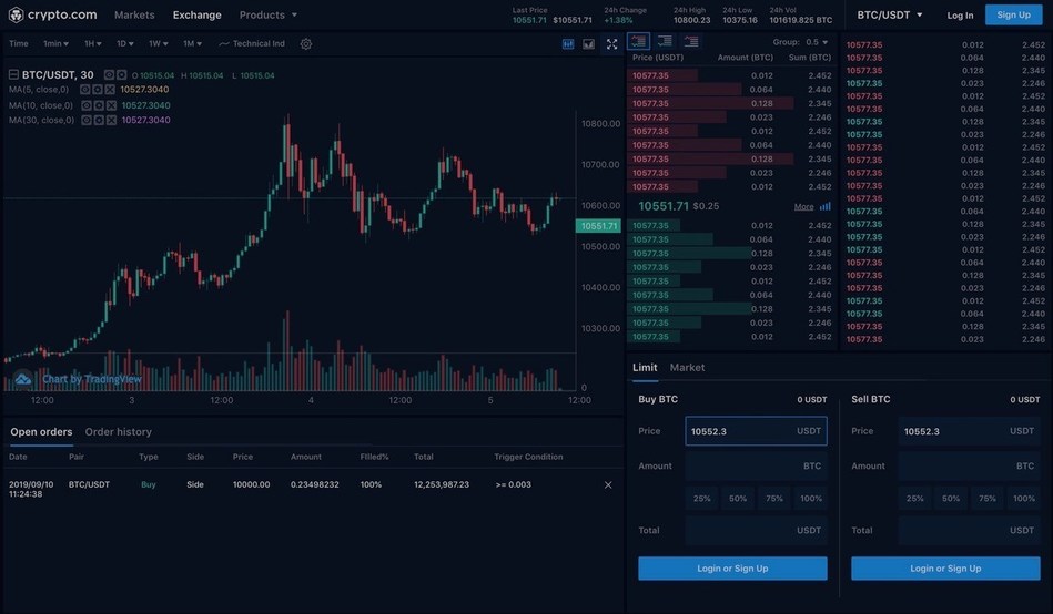 crypto.com web exchange
