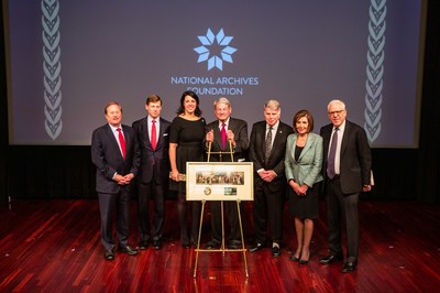 Governor James J. Blanchard, Lee Roberts, Rebecca Roberts, Steven Roberts, the Honorable David S. Ferriero, the Honorable Nancy Pelosi, David M. Rubenstein