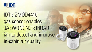 IDT Gas Sensor Gives JAEWONCNC's In-Car Air Purifier a Sense of Smell