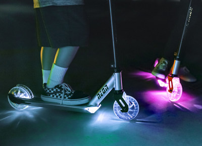 two wheel light up scooter