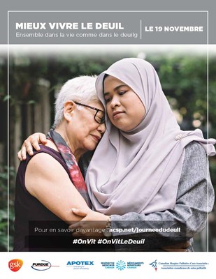 Affiche pour la Journe nationale du deuil 2019 (Groupe CNW/Association canadienne de soins palliatifs)