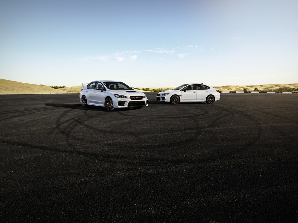 Subaru Unveils Limited-Edition 2020 WRX and WRX STI Series.White at 2019 Los Angles Auto Show