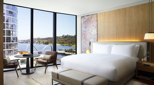 The Ritz-Carlton, Perth offers 205 elegantly-appointed guestrooms including 19 suites, which feature sweeping city and Swan River views.