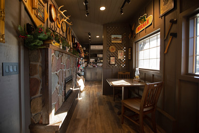 The 269 sq-ft. “Tiny Home Away from Home” replicates the unique experience of visiting a Cracker Barrel store, and blends together some of the most unique and beloved elements of a real store, including the iconic front porch, a replica of the cozy fireplace and a miniature retail store.