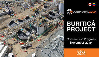 Buritica Construction Update (CNW Group/Continental Gold Inc.)