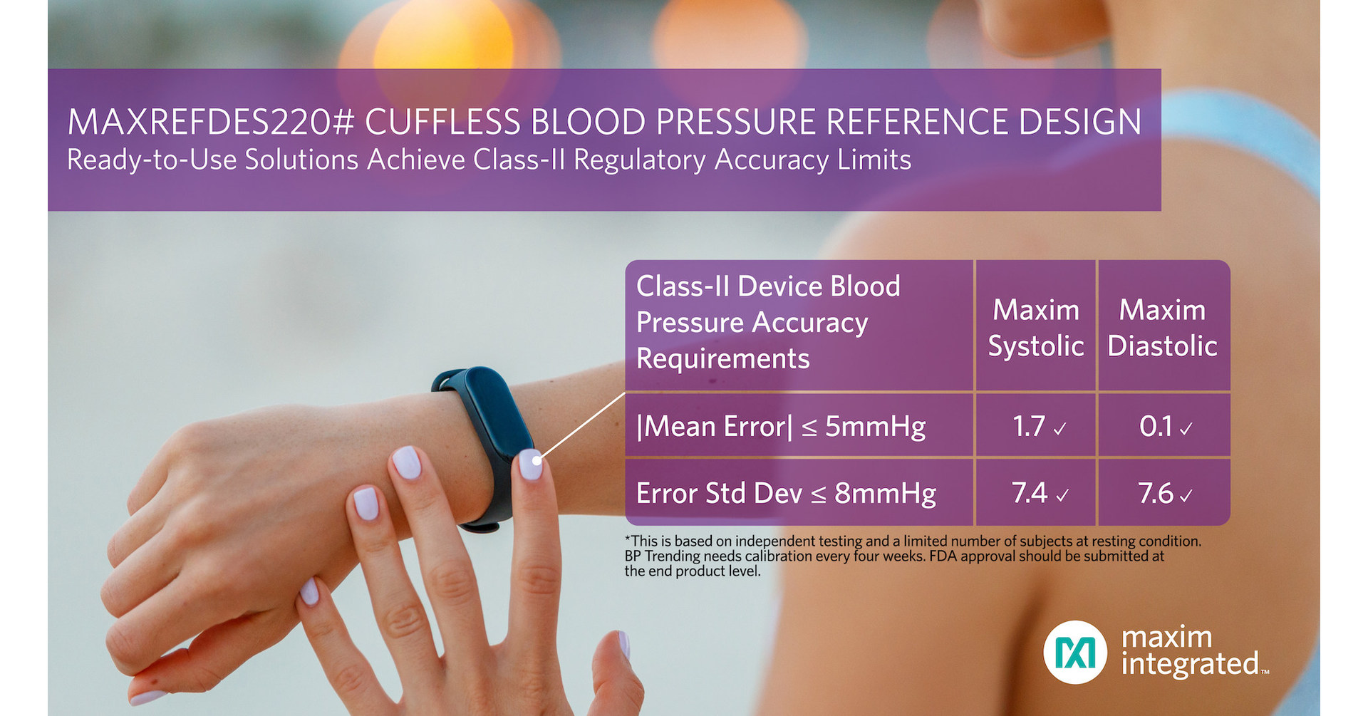 FDA-approved cuffless blood pressure monitors