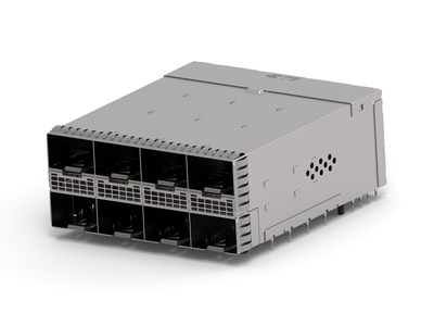 TE's new zSFP+ stacked belly-to-belly connectors are designed to support data rates at both 28G NRZ and 56 Gbps PAM-4. They can accommodate four row belly-to-belly applications to enable higher faceplate density and maximum printed circuit board (PCB) space savings for hyperscale data centers and networking switch applications