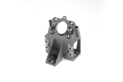 The production process to create this aerospace bracket in seven steps integrates additive technologies, traditional metal technologies and innovative software solutions to achieve high-quality, repeatable parts at an optimized cost per part.