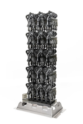 This washer fitting and y-connector is created on 3D Systems&rsquo; Figure 4 Modular in Figure 4 PRO-BLK 10 material. Bimodal stack printing increases print efficiency, enabling production of 90 parts total in 5 hours and 35 minutes.