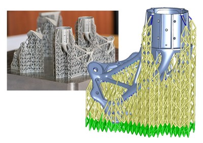 The new automatic supports generation feature in 3DXpert 15 allows full automation of the support generation process for different geometries with a click of a button while maintaining a high level of optional manual control.