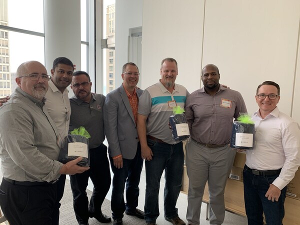 Liberty Advisor Group employees deliver care packages to over 200 patients.