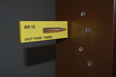 AR-15 Shot at Compass Security wall