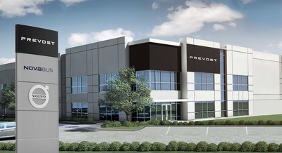 Prevost celebrates the opening of its largest service center in North America (CNW Group/Prevost)