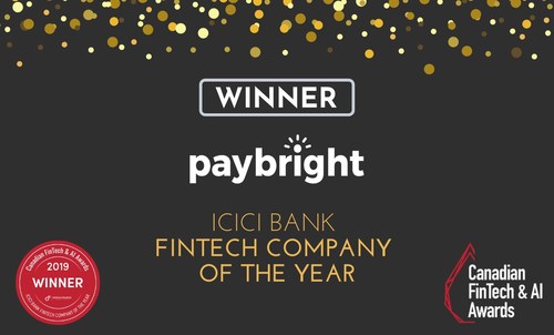 Fintech company of the year (CNW Group/PayBright)