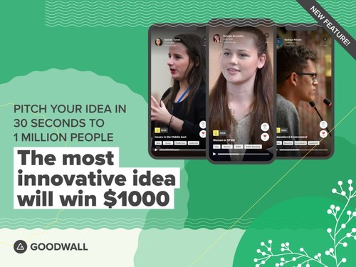 Goodwall Launches 30-Second “Virtual Elevator Pitch” to Support GEW & Encourage the Sharing of Ideas