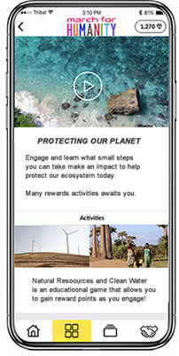 March for Humanity App developed by Tribal Planet