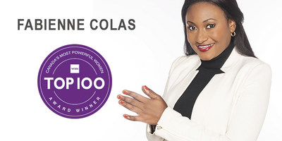 Fabienne Colas named one of 2019 Canada's Most Powerful Women: Top 100tm (CNW Group/Fondation Fabienne Colas)