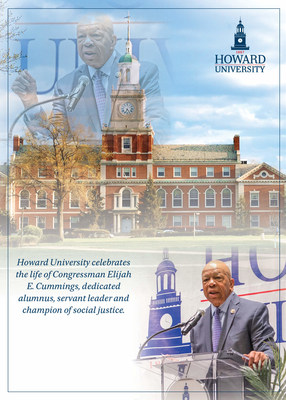 Howard University will celebrate the life and legacy of the Honorable Congressman Elijah E. Cummings, esteemed alumnus and member of the U.S. House of Representatives, during a tribute event scheduled Monday, Nov. 25.