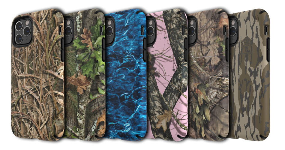 The Speck Presidio Inked Mossy Oak line includes six popular Mossy Oak patterns like Break-Up Country, Shadow Grass Blades and Bottomland.