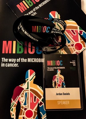 Nov. 21, 2019 - Milan, Italy - Progenabiome's Jordan Daniels attends MIBIOC, the first conference dedicated to the microbiota in cancer, chaired by Giovanni Apolone and Riccardo Valdagni, Fondazione IRCCS Istituto Nazionale dei Tumori, Milan.