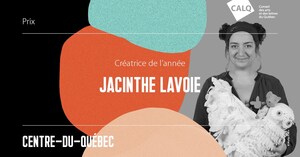Jacinthe Lavoie reçoit le Prix du CALQ - Créatrice de l'année au Centre-du-Québec