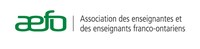 Logo: Association des enseignantes et enseignants franco-ontariens (CNW Group/Association des enseignantes et des enseignants franco-ontariens (AEFO))