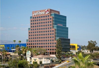 A digital rendering of Jollibee's iconic bee logo which will be placed on the west- and east-facing facade of the new support headquarters building in early 2020.