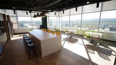 Employees will enjoy more social spaces within the new office including break rooms with expansive views of Los Angeles. (Photo credit: Jollibee)