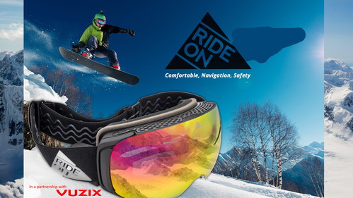 Ride-On Smart Ski Goggles in a partnership with Vuzix