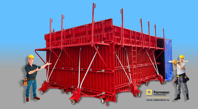 The Russian Construction "Red Machine" for super fast housing construction.