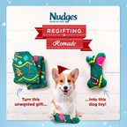 Nudges® Dog Treats Turns Unwanted Holiday Gifts into Fido's Favorite Toy