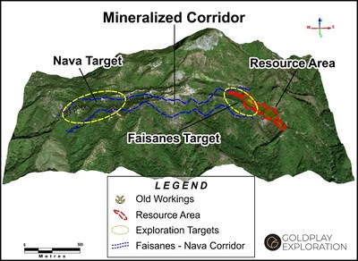 Figure 1: The Nava Gold Target (CNW Group/Goldplay Exploration Ltd)