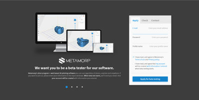Metamorp, a 3D printing software company, searches for beta testers