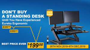 Eureka Ergonomic Offers 50% Off Standing Desk Converter from Nov. 26 - Dec. 8