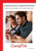 To coincide with the 2019 general election, leading IT trade association CompTIA has today released recommendations to all political parties on what can be done to secure the UK’s digital future. The three-point plan of action for the next Government will help to guarantee the UK’s digital economy continues to thrive.