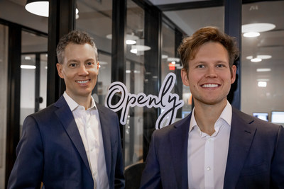 Ty Harris (left) and Matt Wielbut (right), founders of Openly (PRNewsfoto/Openly, Inc)
