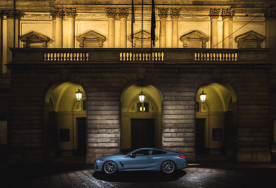 BMW 8 Series in front of Teatro alla Scala © BMW AG (PRNewsfoto/BMW Group)
