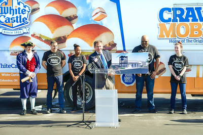 Much to the delight of more than 9,300 followers of the Facebook page Bring White Castle to Florida, not to mention thousands of other “Cravers” in Florida, White Castle® will be opening its first Florida restaurant within the next 18 months. The 98-year-old family-owned business made the announcement today, first to the followers of Bring White Castle to Florida, and then, with the help of its beloved Royal Town Crier, to the guests at a special event at the site of its future Florida castle
