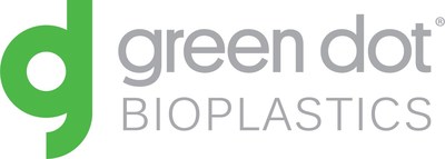 Green Dot Bioplastics logo Green Dot Bioplastics logo