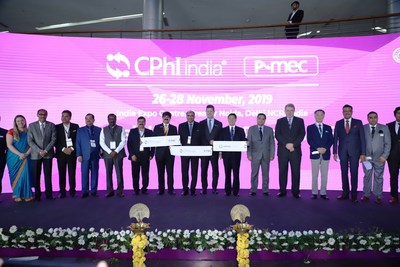 Key dignitaries at the inauguration of the 13th edition of CPhI & P-MEC India at the IEML in Greater Noida