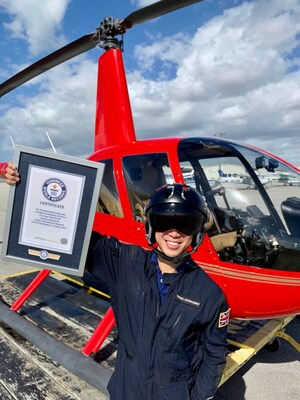 US-Based Pilot Sets Guinness World Record for Flying Helicopter Solo Throughout Lower 48 U.S. States in Fastest Time