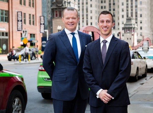 Co-founders of LegalRideshare Matthew Belcher (left) and Bryant Greening (right)