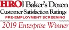 Employment Screening Resources (ESR) Named a Top Pre-Employment Screening Service Company for Enterprise Organizations by HRO Today Magazine's Baker's Dozen