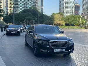 Xinhua Silk Road: La icónica marca china de sedanes Hongqi brilla en la Tercera Cumbre NEXT (Dubái 2019)