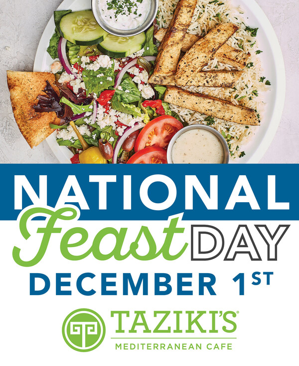 Taziki's Mediterranean Café Celebrates Annual National Feast Day with