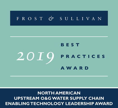 Sourcewater Awarded by Frost & Sullivan for Its Digital Water Intelligence Platform for the Energy Industry