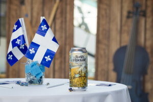 La bière officielle de la Fête nationale du Québec, la Blonde d'Abraham, récipiendaire du Prix Rayonnement