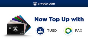 US Cardholders: Top Up the MCO Visa Card with PAX and TUSD