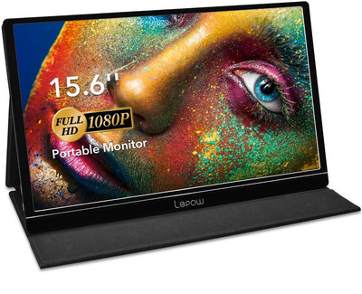 Lepow 15.6“ portable monitor (Black)